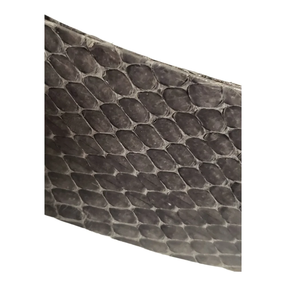 RARE JUDITH LIEBER Python Leather Metal‎ Buckle Belt